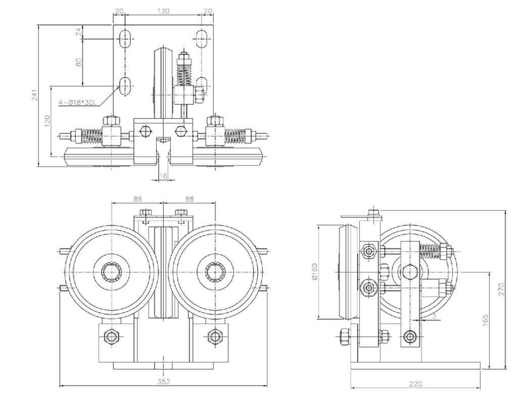 高速ローラーガイドシュー A-18K160