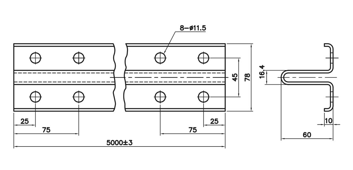 中空ガイドレール
